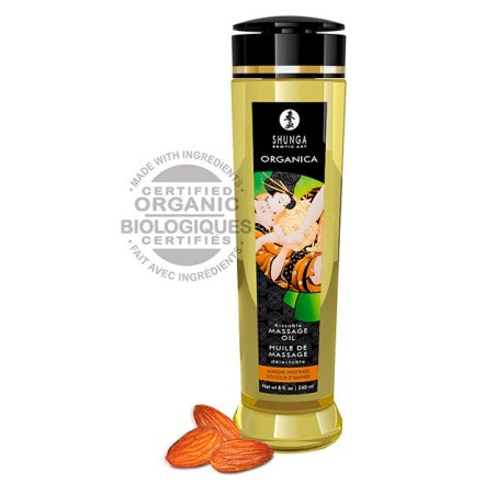 SHUNGA - ACEITE DE MASAJE ORGÁNICO ALMENDRA 240 ML SHUNGA OILS