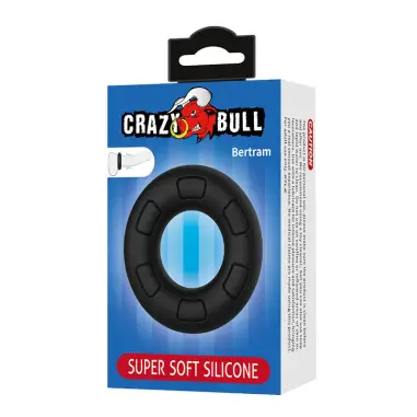 Bertram Anillo para Pene Super Soft Silicona Negro