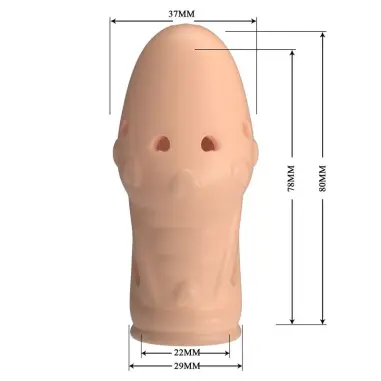 Socker Funda para Pene Texturizada Color Natural