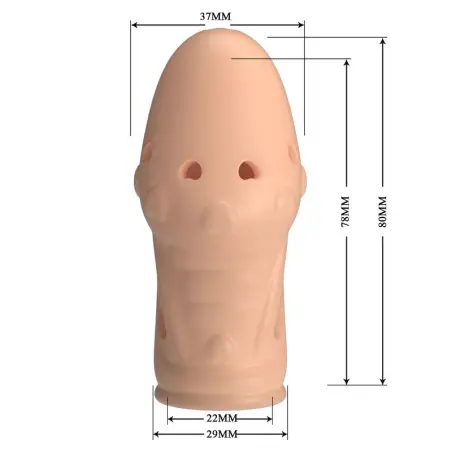 Socker Funda para Pene Texturizada Color Natural