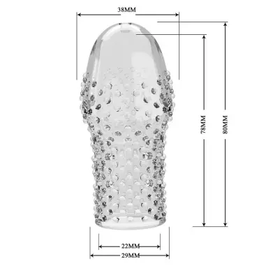 Geek's Funda para Pene Get Your Penis Thicker Transparente