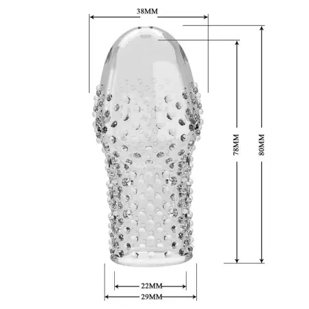 Geek's Funda para Pene Get Your Penis Thicker Transparente