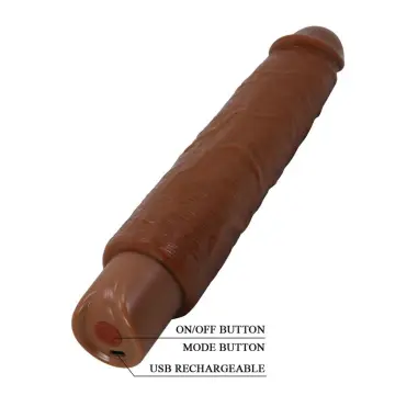 Gavin Vibrador Realístico 25 cm Ø 5 cm Color Marrón