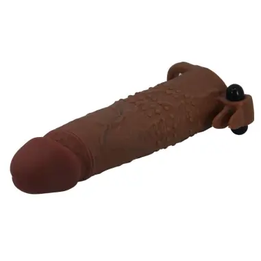 Quillon Funda para Pene Vibradora 20 cm Ø 4 cm Color Marrón