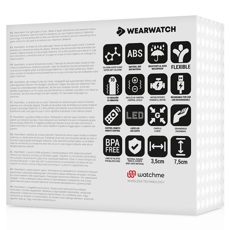 WEARWATCH - HUEVO CONTROL REMOTO TECHNOLOGY WATCHME AZUL / ROSA 