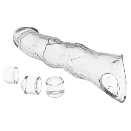 Funda Extensora para Pene Ajustable 28 cm Color Transparente