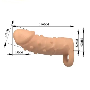 Dort Funda para Pene Extensora 14 cm Ø 4 cm Color Natural