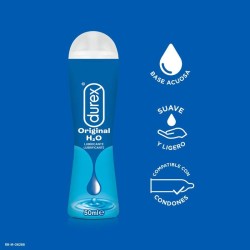DUREX - LUBRICANTE DUREX PLAY NATURAL H2O 50 ML DUREX LUBES 2
