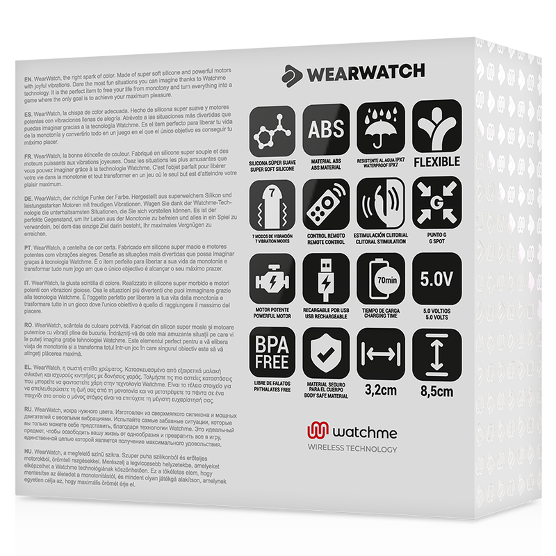 WEARWATCH - VIBRADOR DUAL TECHNOLOGY WATCHME AÑIL / ROSA 