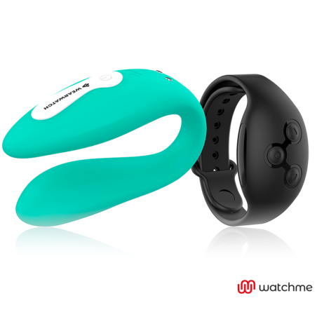 WEARWATCH - VIBRADOR DUAL TECHNOLOGY WATCHME AGUAMARINA / AZABACHE 
