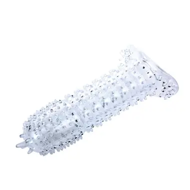 Funda para Pene con Puntos Estimulantes Rosa 14 cm | Baile