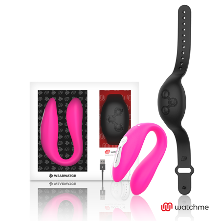WEARWATCH - VIBRADOR DUAL TECHNOLOGY WATCHME FUCSIA /AZABACHE WEARWATCH