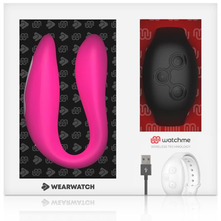 WEARWATCH - VIBRADOR DUAL TECHNOLOGY WATCHME FUCSIA /AZABACHE WEARWATCH