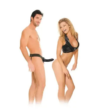 Arnés Hueco Ajustable Negro 15 cm | Fetish Fantasy Series