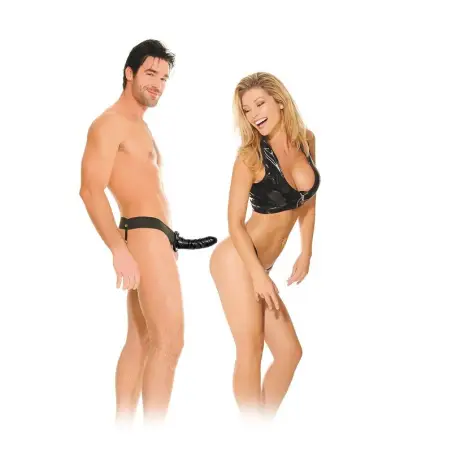 Arnés Hueco Ajustable Negro 15 cm | Fetish Fantasy Series
