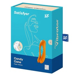 SATISFYER - CANDY CANE VIBRADOR DEDO NARANJA SATISFYER VIBRATOR 2