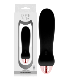 DOLCE VITA - VIBRADOR RECARGABLE FIVE NEGRO 7 VELOCIDADES DOLCE VITA 2