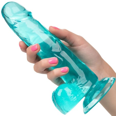 CALEXOTICS - SIZE QUEEN DILDO AZUL 15.3 CM CALEXOTICS