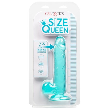 CALEXOTICS - SIZE QUEEN DILDO AZUL 15.3 CM CALEXOTICS