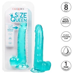 CALEXOTICS - SIZE QUEEN DILDO AZUL 20.3 CM CALEXOTICS 2