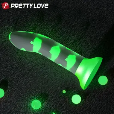 Magical Nightfall Dildo sin Vibración Luminoso Verde