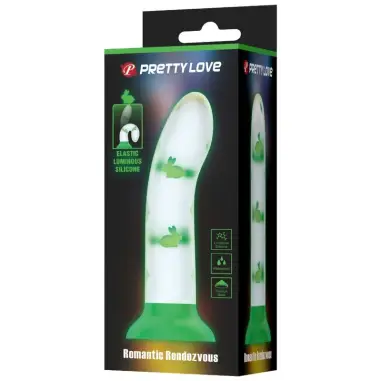 Magical Nightfall Dildo sin Vibración Luminoso Verde