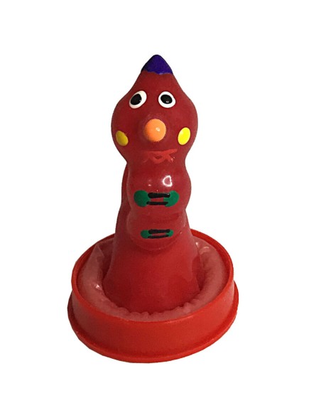 CONDOMERIE - PRESERVATIVO DECORATIVO PINTADO A MANO GUSANO