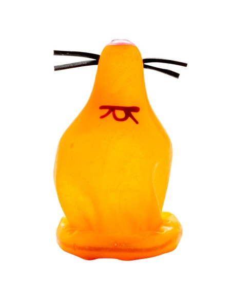 CONDOMERIE - PRESERVATIVO DECORATIVO PINTADO A MANO ZORRO PEGADO