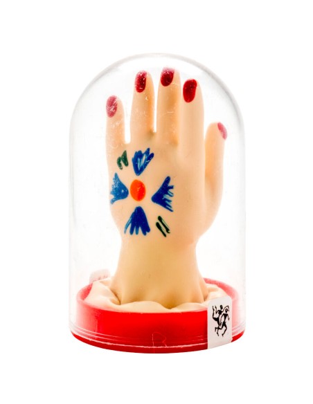 CONDOMERIE - PRESERVATIVO DECORATIVO PINTADO A MANO PALMA DE LA MANO MODELO 1