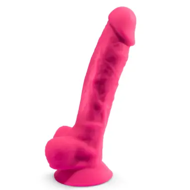 Pene Realístico Modelo 18 Rosa Vibración + Control Remoto