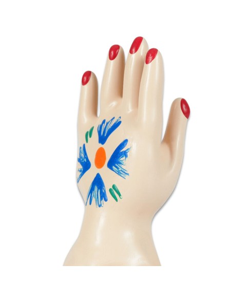 CONDOMERIE - PRESERVATIVO DECORATIVO PINTADO A MANO PALMA DE LA MANO MODELO 1