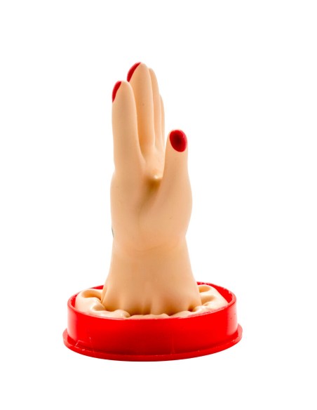 CONDOMERIE - PRESERVATIVO DECORATIVO PINTADO A MANO PALMA DE LA MANO MODELO 1