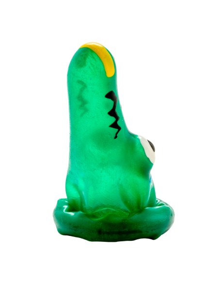 CONDOMERIE - PRESERVATIVO DECORATIVO PINTADO A MANO COCODRILO MODELO 1