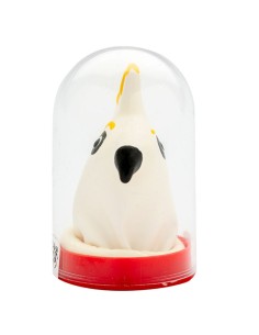 CONDOMERIE - PRESERVATIVO DECORATIVO PINTADO A MANO LORO BLANCO