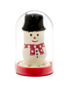 CONDOMERIE - PRESERVATIVO DECORATIVO PINTADO A MANO MUÑECO DE NIEVE