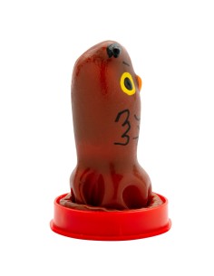 CONDOMERIE - PRESERVATIVO DECORATIVO PINTADO A MANO BÚHO 2