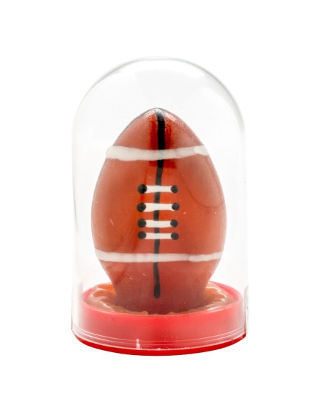 CONDOMERIE - PRESERVATIVO DECORATIVO PINTADO A MANO PELOTA DE RUGBY