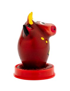 CONDOMERIE - PRESERVATIVO DECORATIVO PINTADO A MANO TORO MODELO 1 2