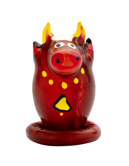 CONDOMERIE - PRESERVATIVO DECORATIVO PINTADO A MANO TORO MODELO 1