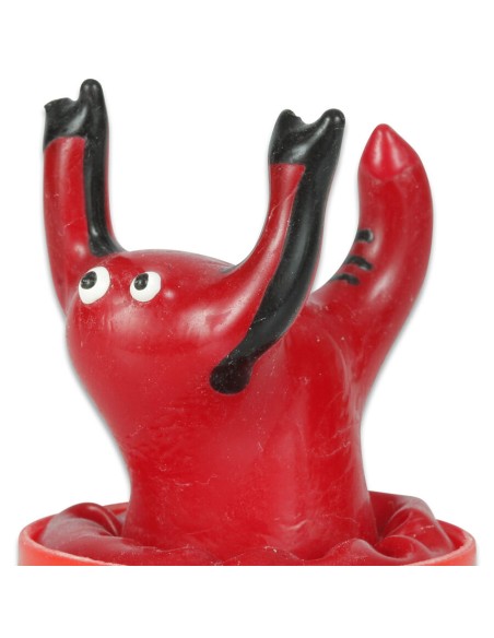 CONDOMERIE - PRESERVATIVO DECORATIVO PINTADO A MANO ESCORPIO ROJO
