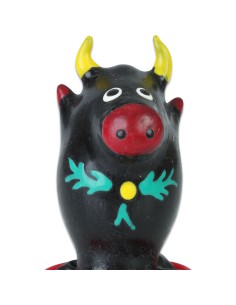 CONDOMERIE - PRESERVATIVO DECORATIVO PINTADO A MANO TORO NEGRO MODELO 1