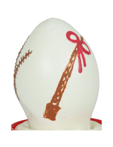 CONDOMERIE - PRESERVATIVO DECORATIVO PINTADO A MANO HUEVO DE PASCUA BLANCO