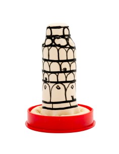 CONDOMERIE - PRESERVATIVO DECORATIVO PINTADO A MANO TORRE DE PISA 2
