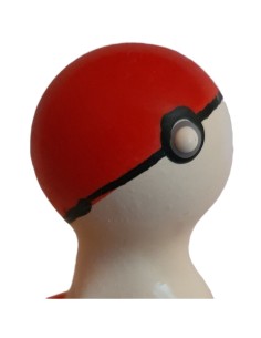 CONDOMERIE - PRESERVATIVO DECORATIVO PINTADO A MANO POKEBOLA ROJO-BLANCO 2