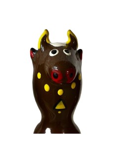CONDOMERIE - PRESERVATIVO DECORATIVO PINTADO A MANO TORO NEGRO MODELO 2