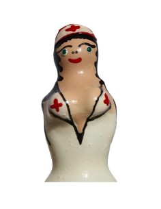 CONDOMERIE - PRESERVATIVO DECORATIVO PINTADO A MANO ENFERMERA RUBIA