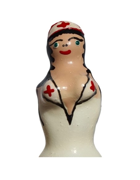 CONDOMERIE - PRESERVATIVO DECORATIVO PINTADO A MANO ENFERMERA RUBIA