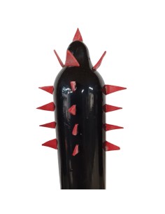 CONDOMERIE - PRESERVATIVO DECORATIVO PINTADO A MANO CACTUS NEGRO XL