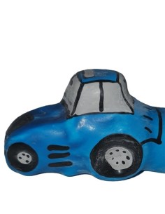 CONDOMERIE - PRESERVATIVO DECORATIVO PINTADO A MANO TRACTOR AZUL XL