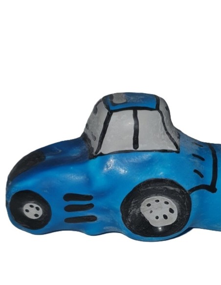 CONDOMERIE - PRESERVATIVO DECORATIVO PINTADO A MANO TRACTOR AZUL XL